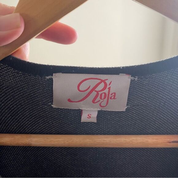 Roja Black and Grey Southwestern Print Long Knit Duster - Picture 4 of 5